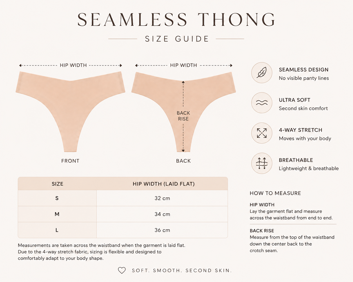 RWSB - Nude Seamless Underwear - 2 Pack