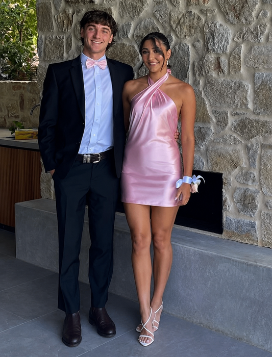 YLD Design - Crossover Maxi in Light Pink MINI DRESS