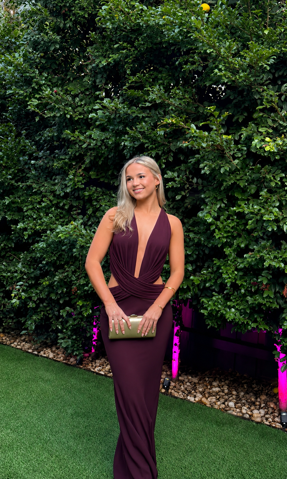 Mim & Bell - Yvette Maxi Dress in Burgundy