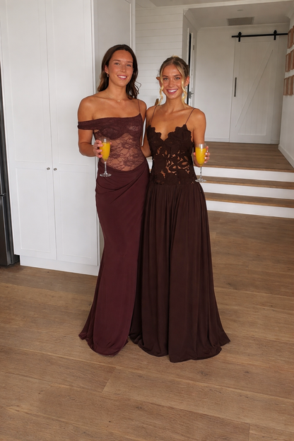 Hansen and Gretel - Stephanie Maxi Dress in Cedar Brown