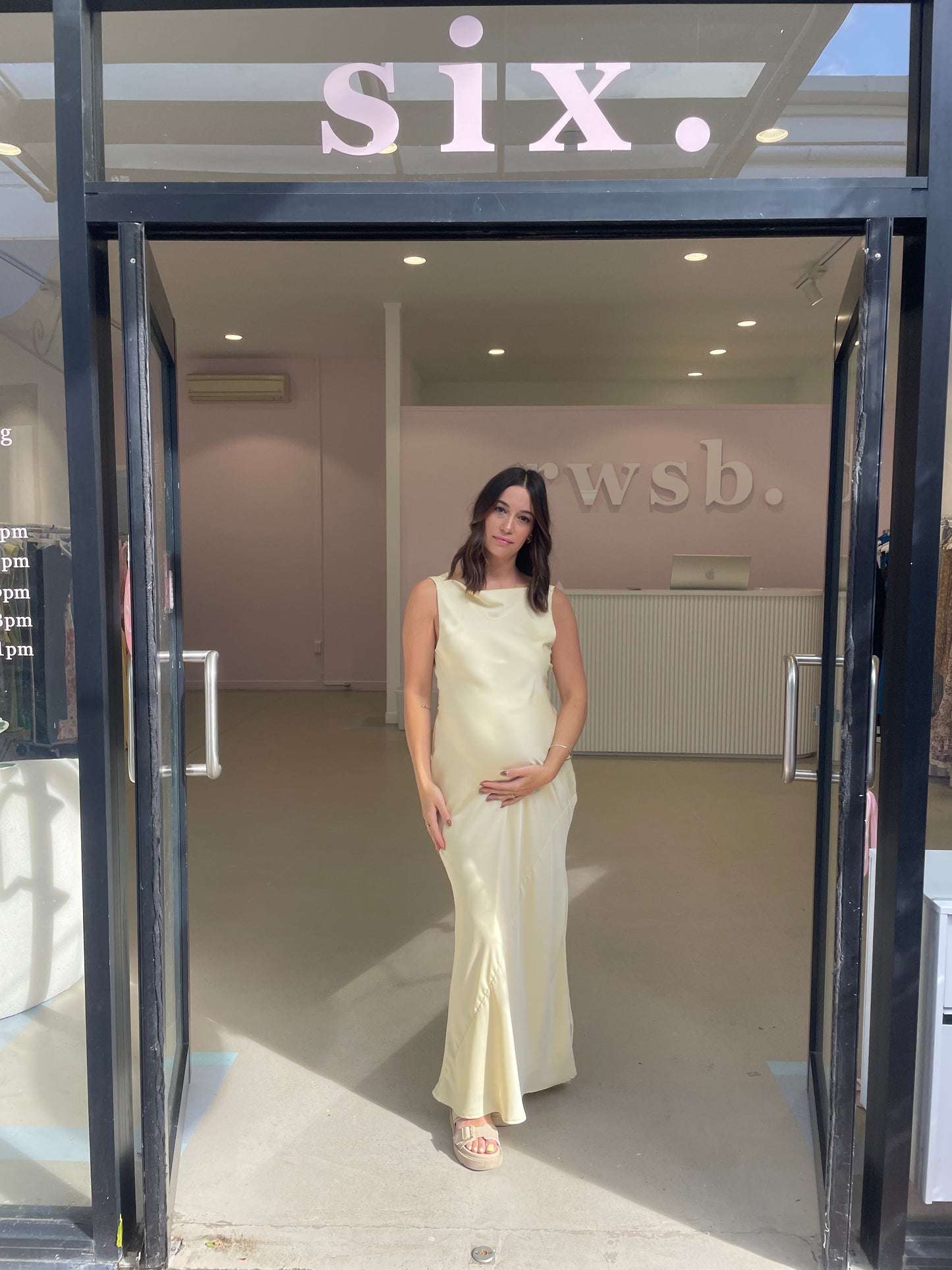 Ruby - Firebird Cowl Gown in Butter