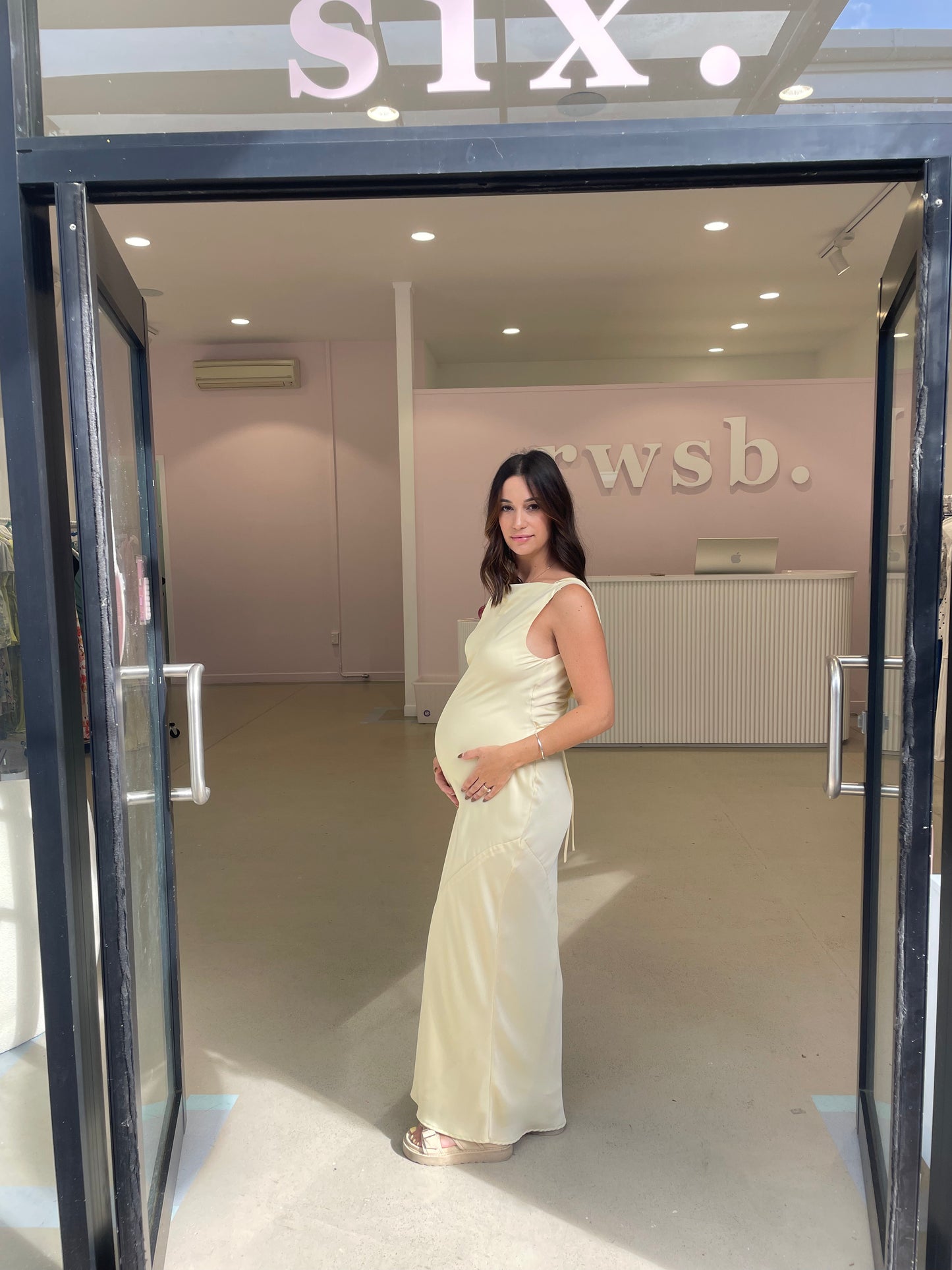 Ruby - Firebird Cowl Gown in Butter