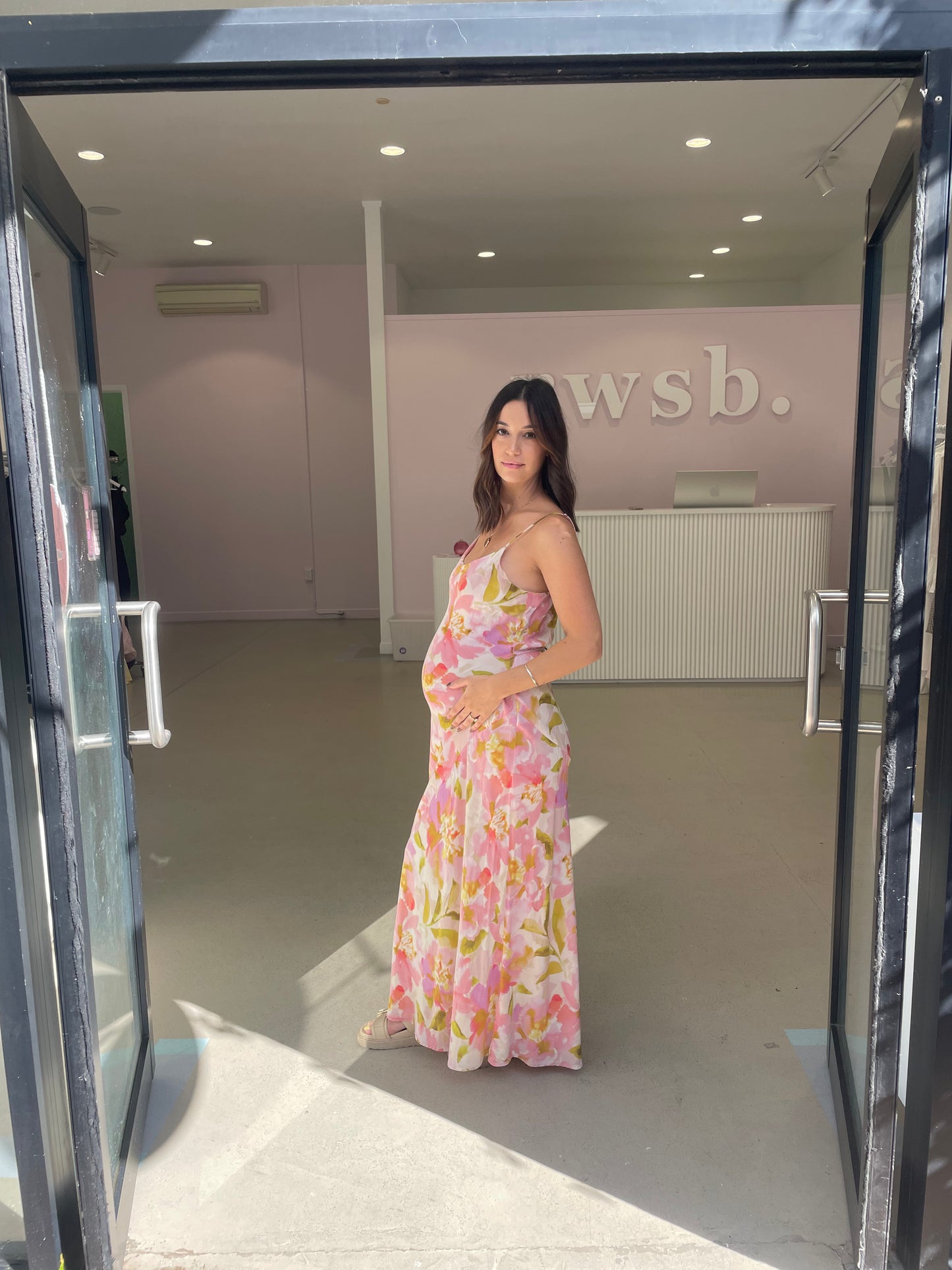 Ruby - Morgan Silk Slip in Ballet Floral