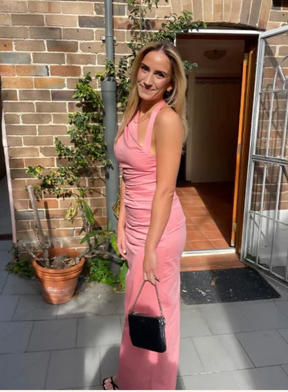 Sir The Label - Giacomo Gathered Gown in Pink