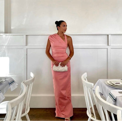 Sir The Label - Giacomo Gathered Gown in Pink