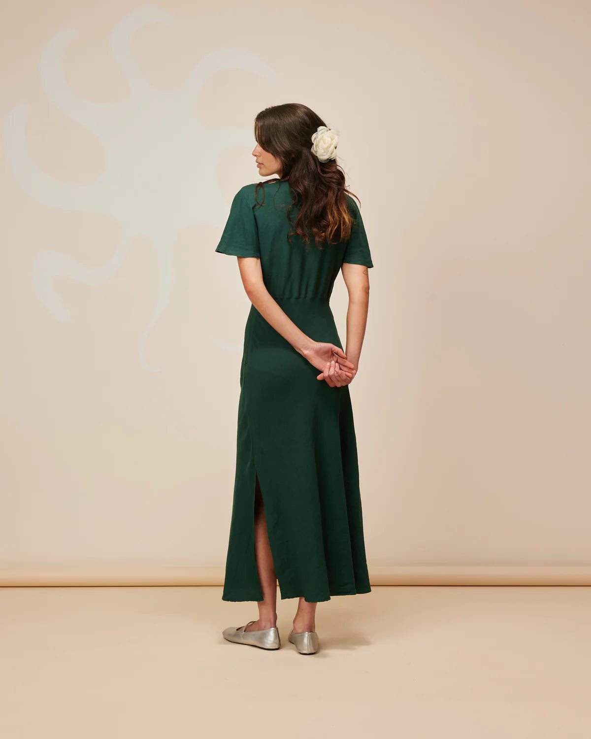 Ruby - Clover Midi Dress Emerald