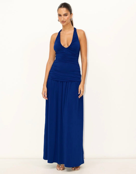 Dazie - Tidal Maxi Dress in Cobalt Blue
