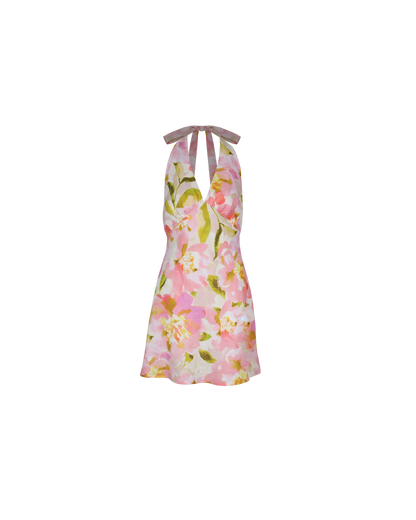 Ruby - Morgan Linen Mini Dress in Ballet Floral