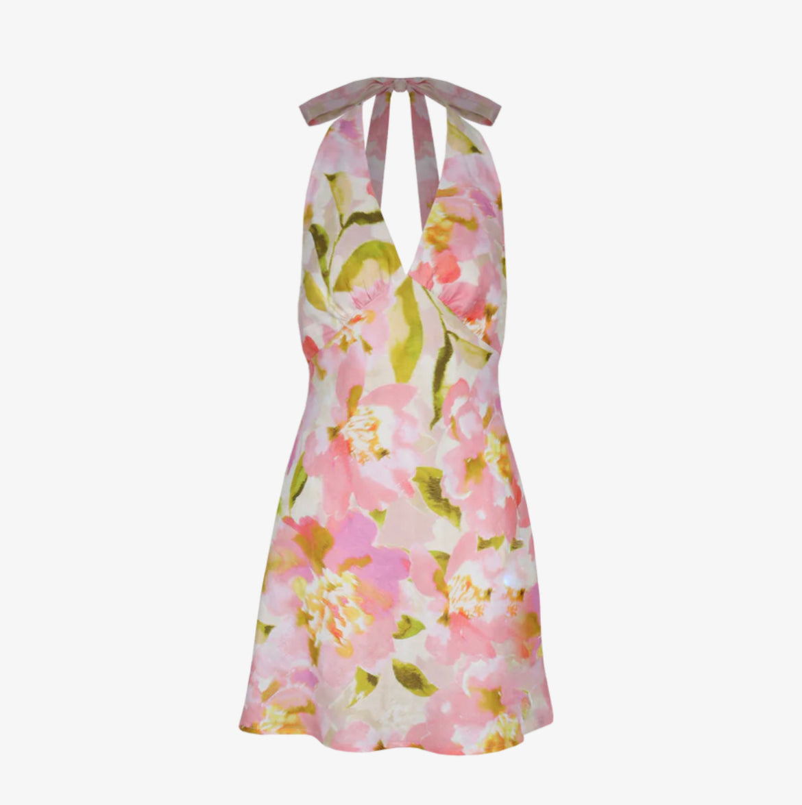 Ruby - Morgan Linen Mini Dress in Ballet Floral