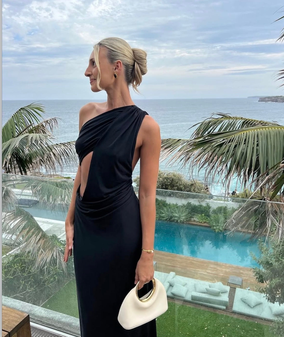 Misha - The Solstice Maxi Dress in Black