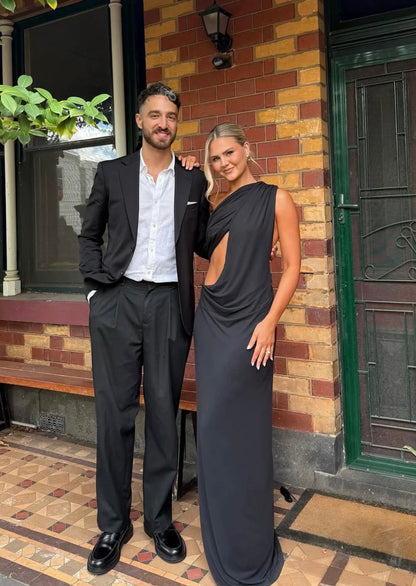 Misha - The Solstice Maxi Dress in Black