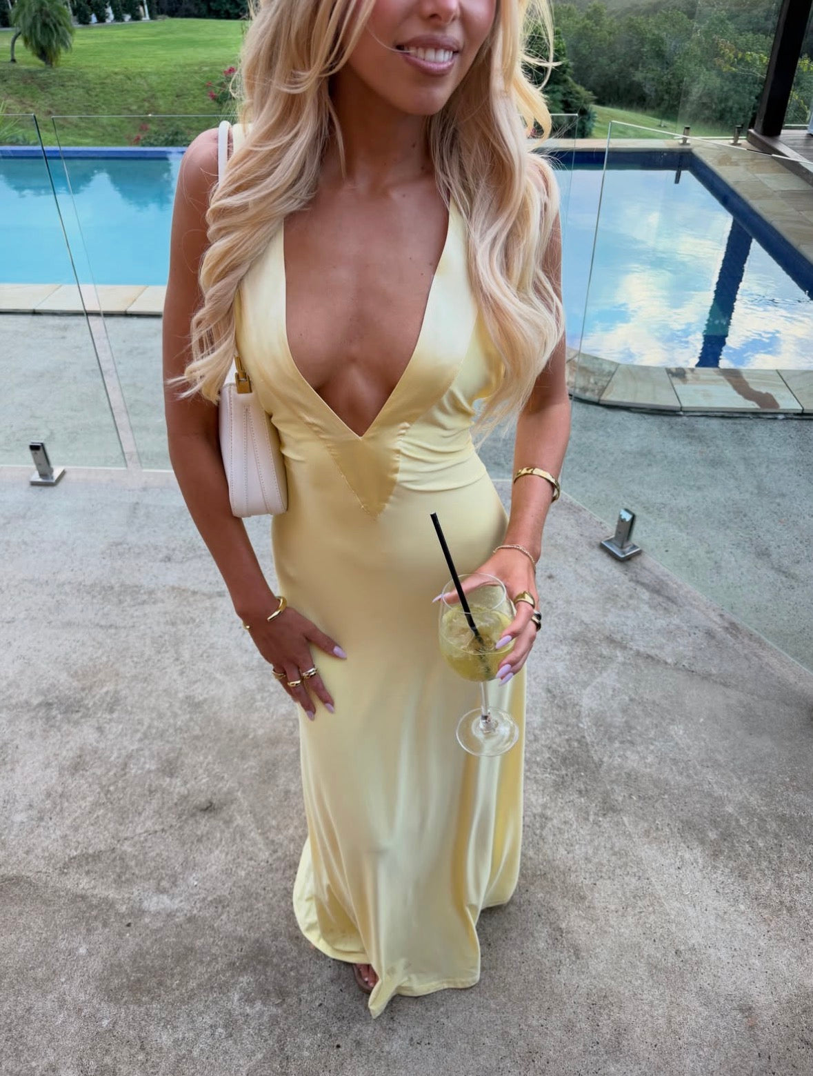 Ance Gria - Rosa Gown in Lemon