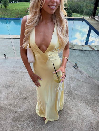 Ance Gria - Rosa Gown in Lemon