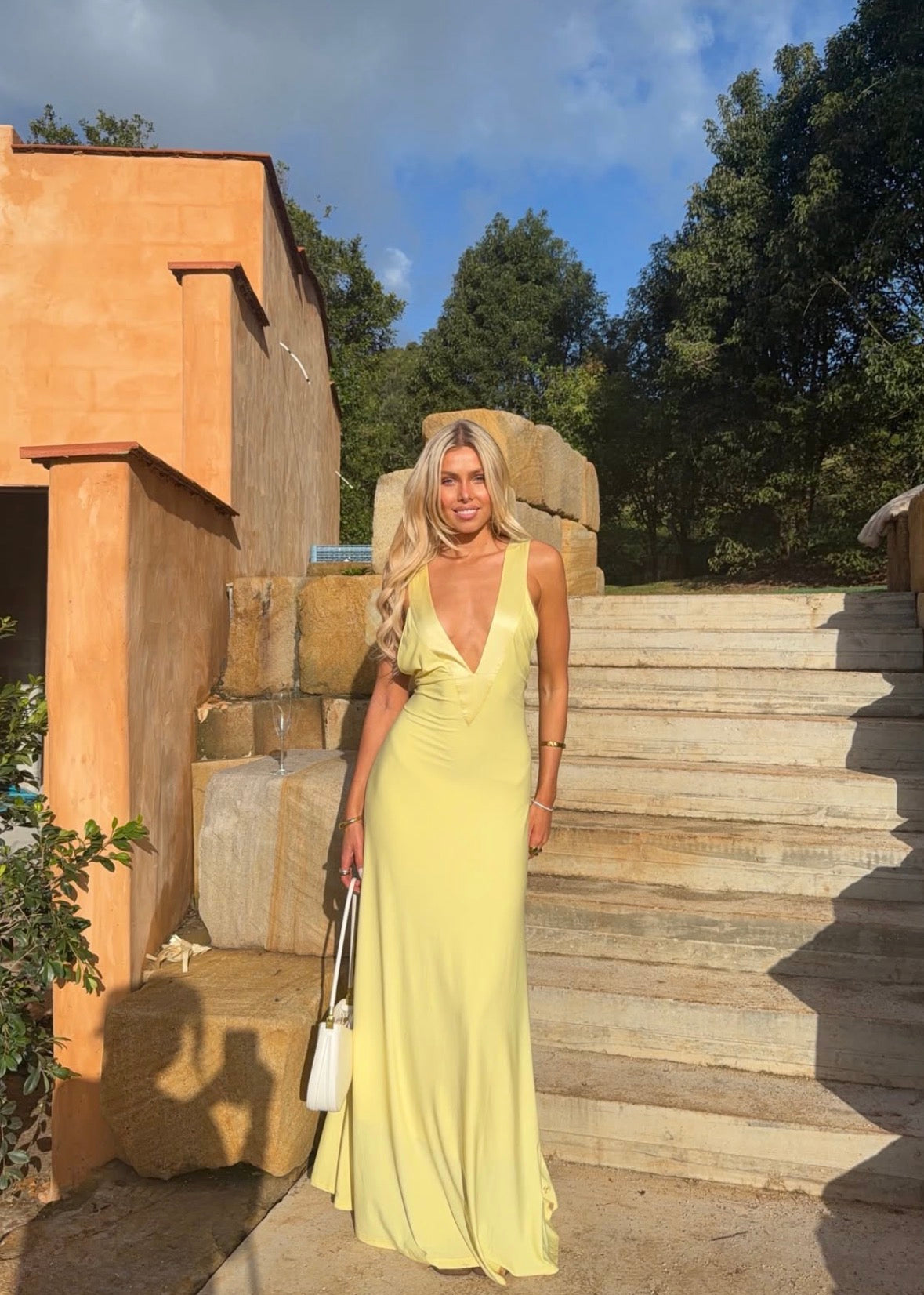 Ance Gria - Rosa Gown in Lemon