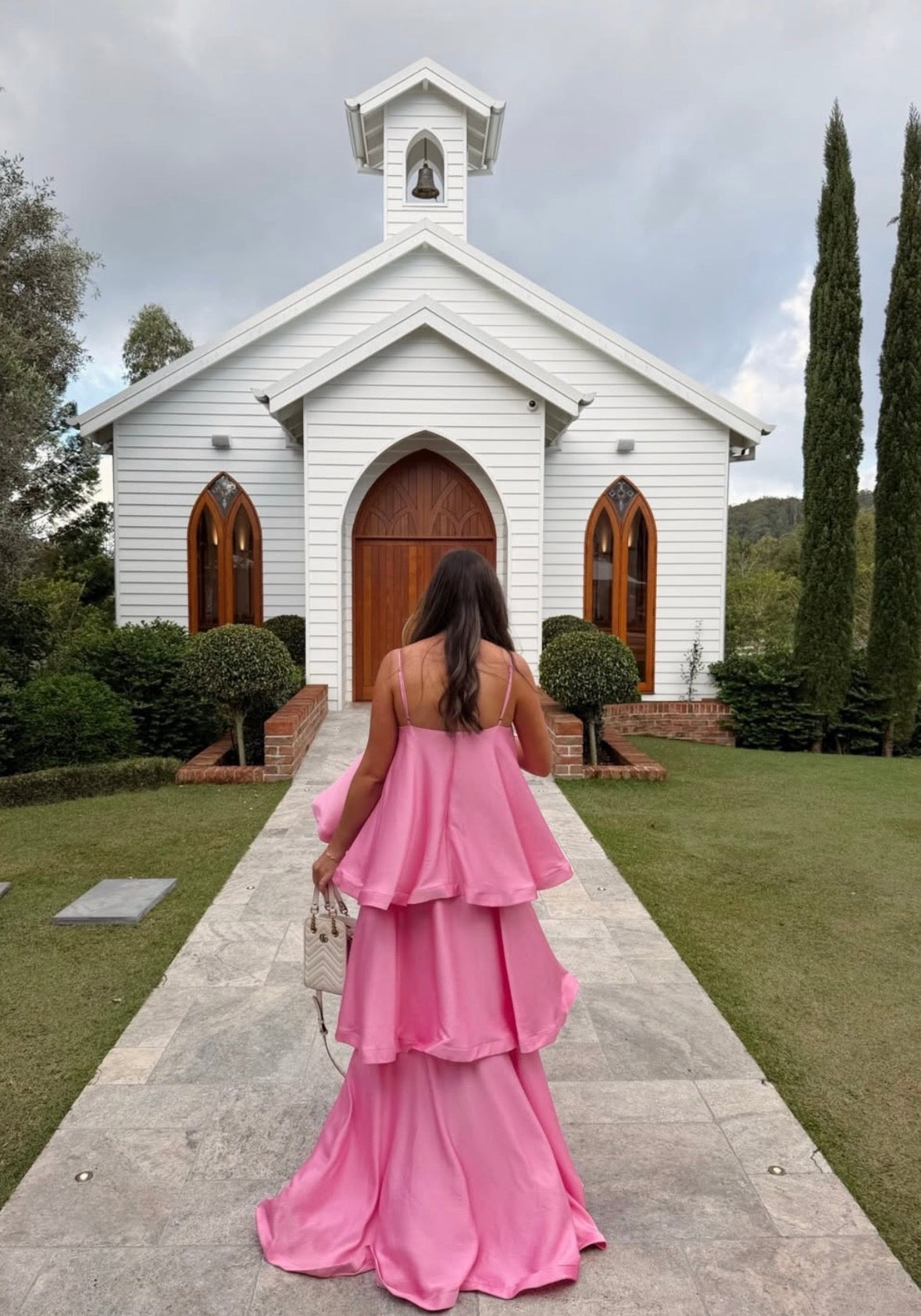 Elliatt - Tilly Tiered Maxi Dress in Pink