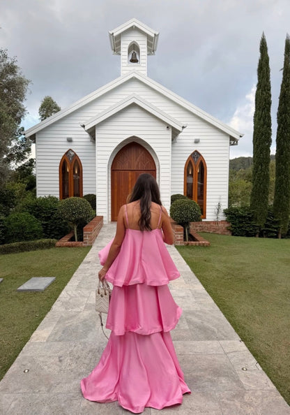 Elliatt - Tilly Tiered Maxi Dress in Pink