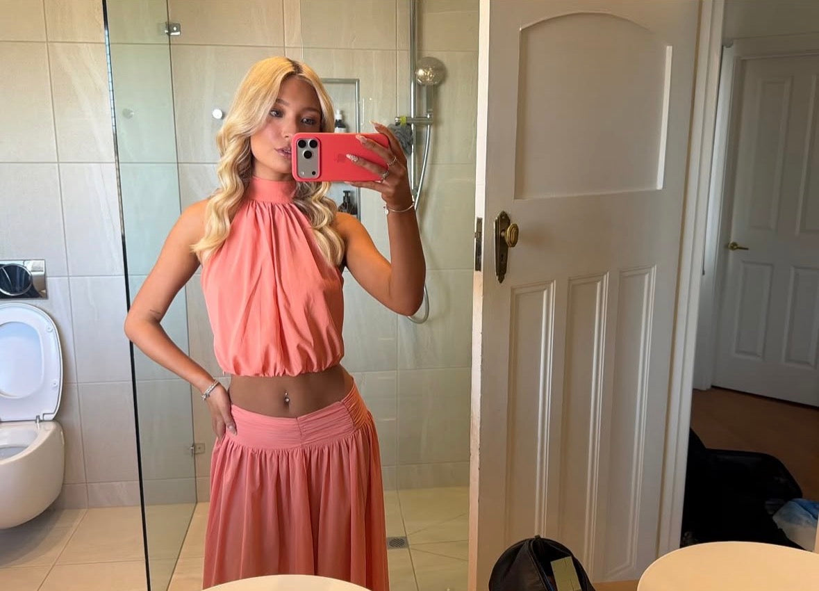Showpo - Melanie Halter Top & Maxi Skirt in Grapefruit