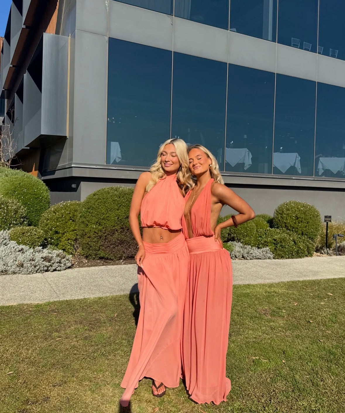 Showpo - Melanie Halter Top & Maxi Skirt in Grapefruit