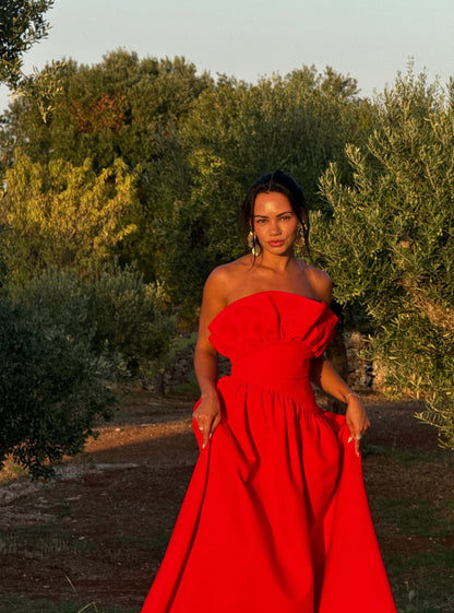 Elliatt - Laurel Sleeveless Maxi Dress in Red