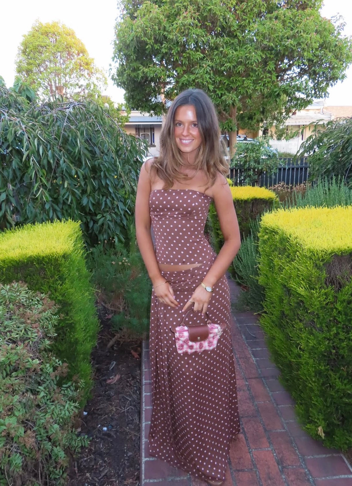 Sabelle - Charlotte Corset & Skirt Set in Cocoa