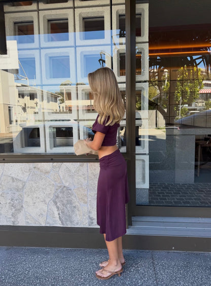 Sasha Therese Winnie Set - in Wine