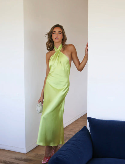 YLD Design - Cross Over Maxi in Lime