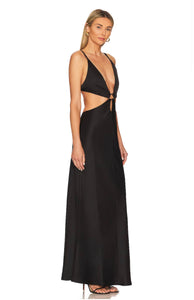 Bec and Bridge - Felix V Maxi Dress Black