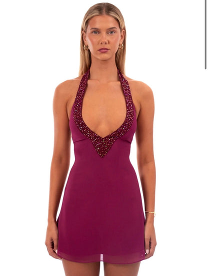 I Am Delilah - Violetta Mini Dress in Berry