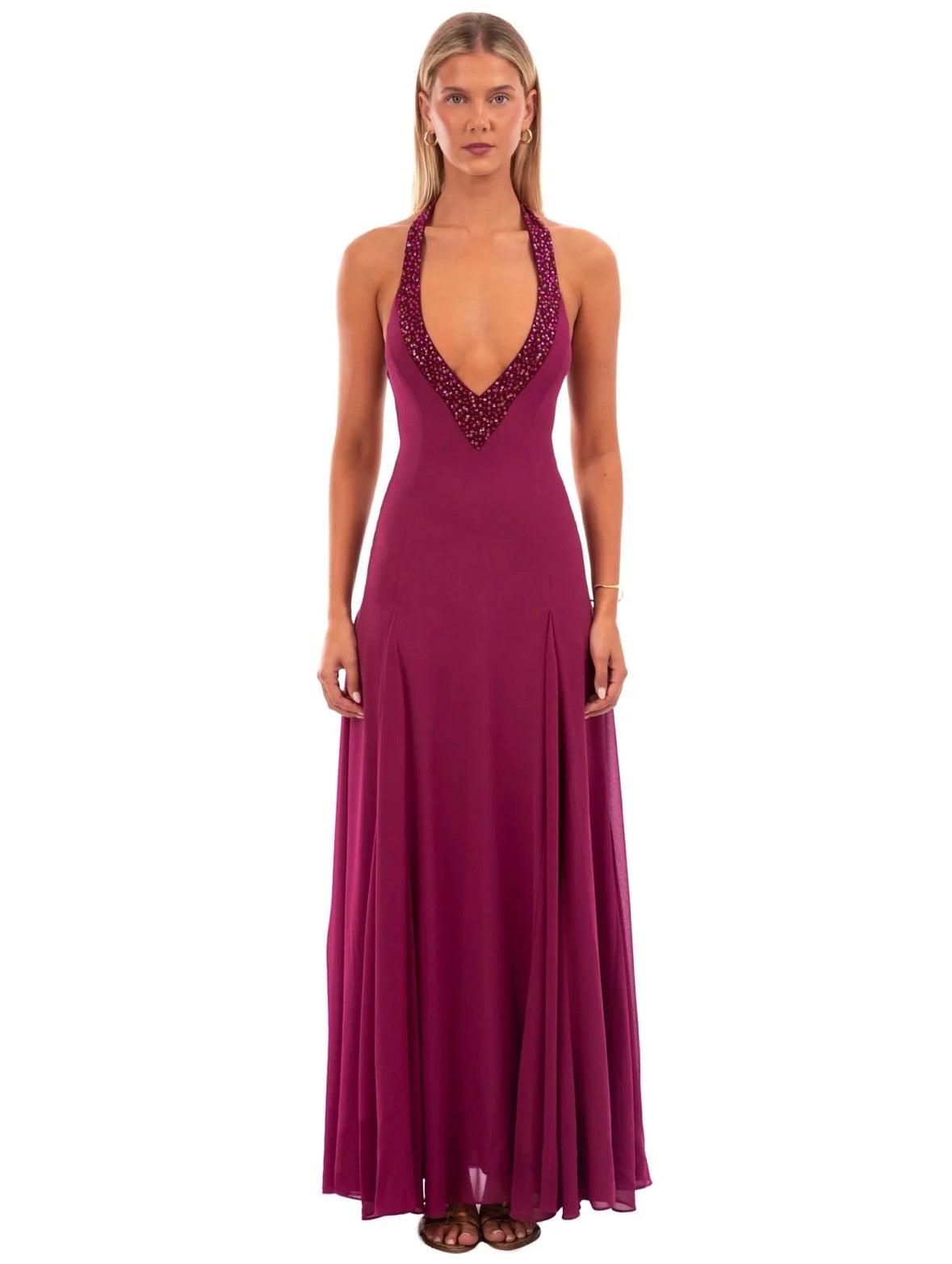 I Am Delilah - Violetta Maxi Dress in Berry
