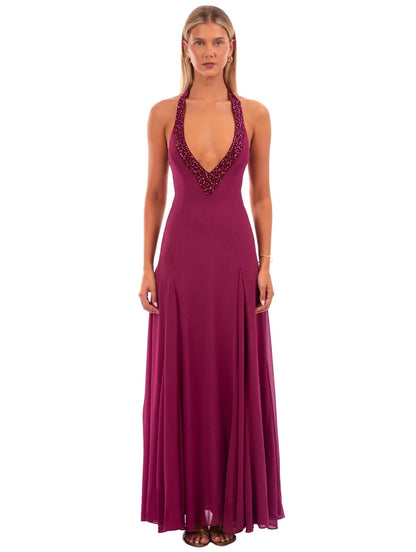 I Am Delilah - Violetta Maxi Dress in Berry