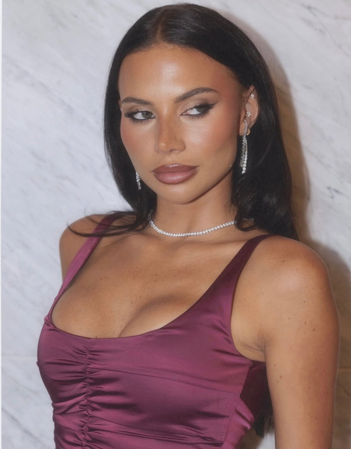 Ance Gira - Atlein Gown in Plum