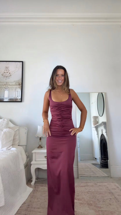 Ance Gira - Atlein Gown in Plum