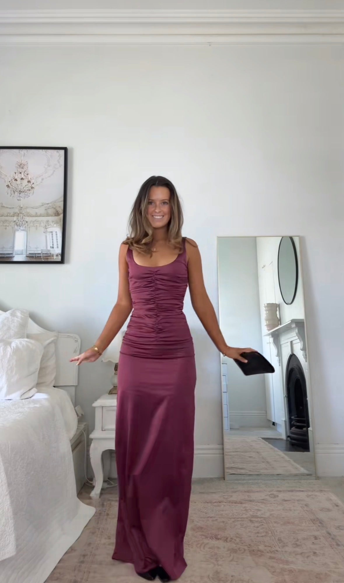 Ance Gira - Atlein Gown in Plum