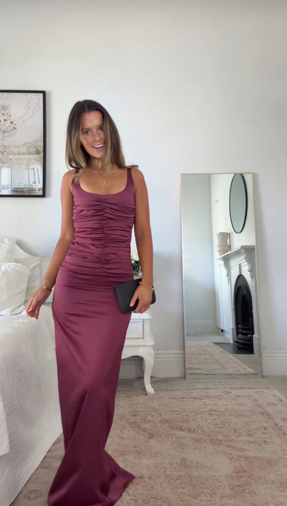 Ance Gira - Atlein Gown in Plum