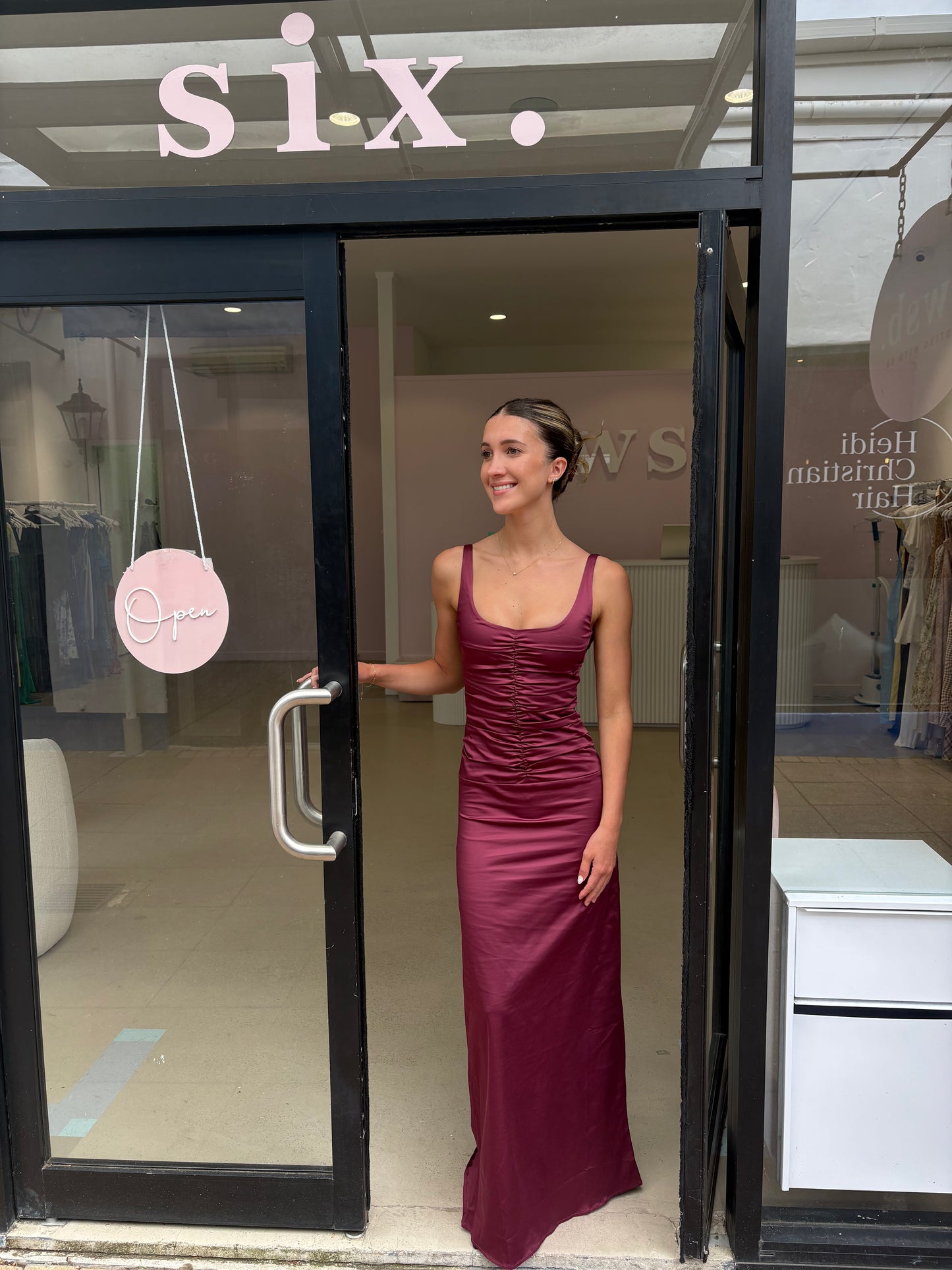 Ance Gira - Atlein Gown in Plum