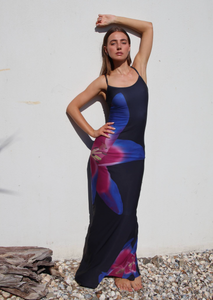 With Harper Lu - Midnight Floral Slip Dress
