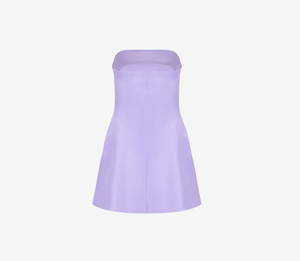Ruby - Cheri Satin Mini Dress in Purple