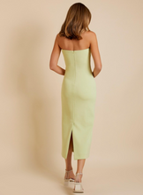 Load image into Gallery viewer, Lover - Bonita Strapless Midi Dress in Light Avocado
