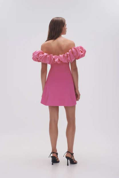 Aje - Eldora Mini Dress in Protea Pink