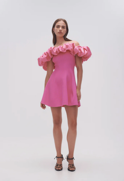 Aje - Eldora Mini Dress in Protea Pink