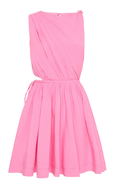 Aje - Abbey Twisted Mini Dress in Cerise Pink