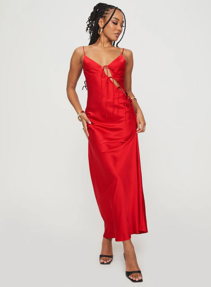 Lioness - About A Girl Maxi Dress Red