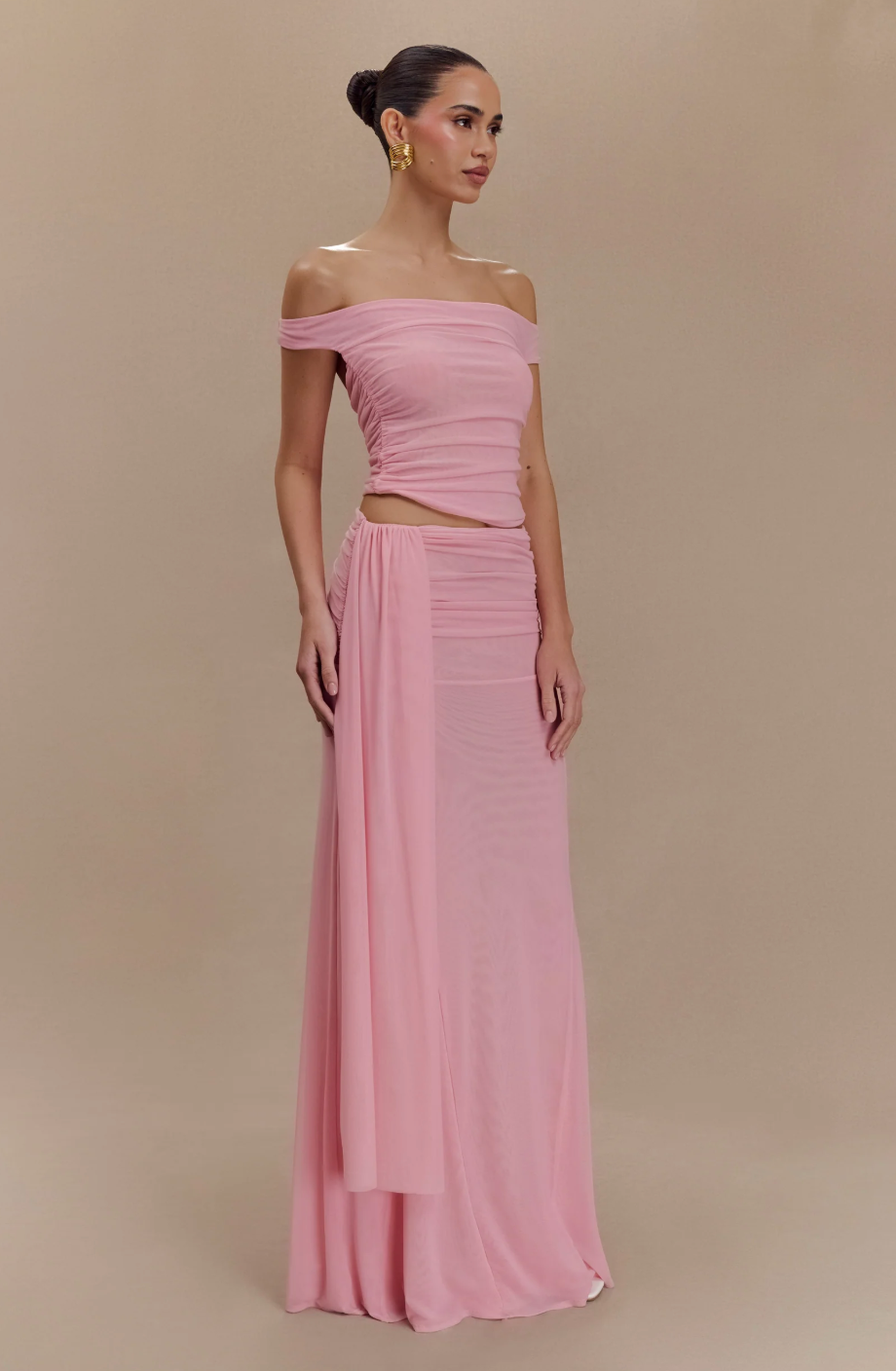Meshki - Mesh Maxi Set in Candy Pink