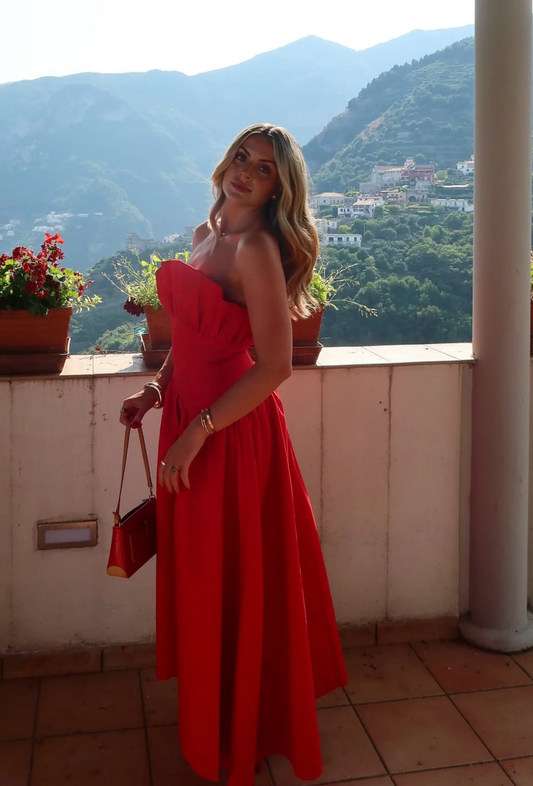 Elliatt - Laurel Sleeveless Maxi Dress in Red