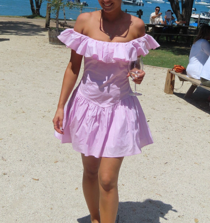 Ruby - Monaco Mini Dress in Soft Pink