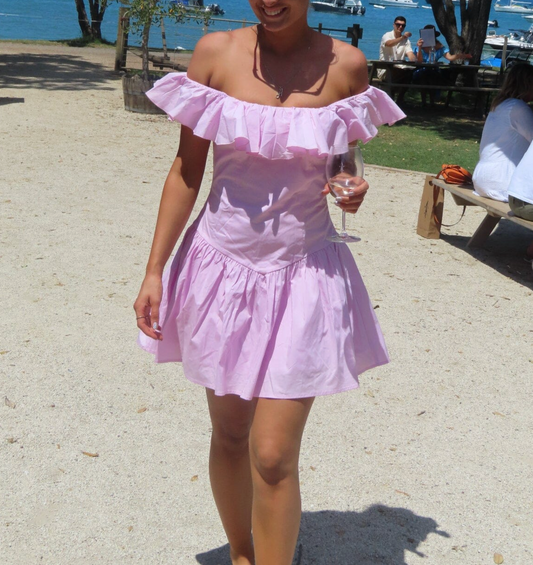 Ruby - Monaco Mini Dress in Soft Pink