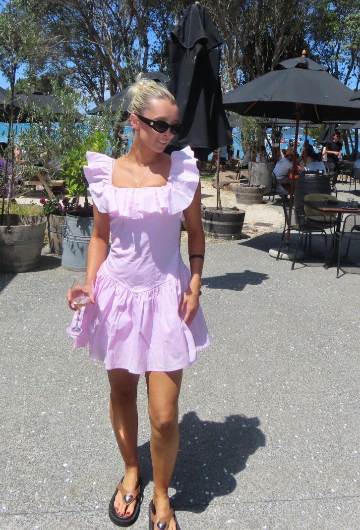 Ruby - Monaco Mini Dress in Soft Pink