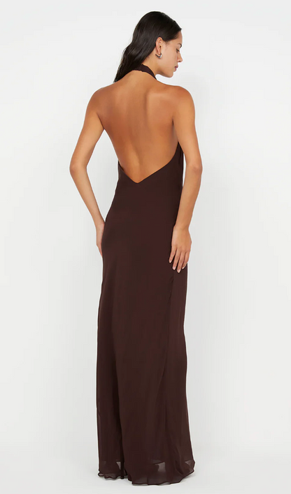 Bec and Bridge - Soneva Wrap Dress in Chocolate