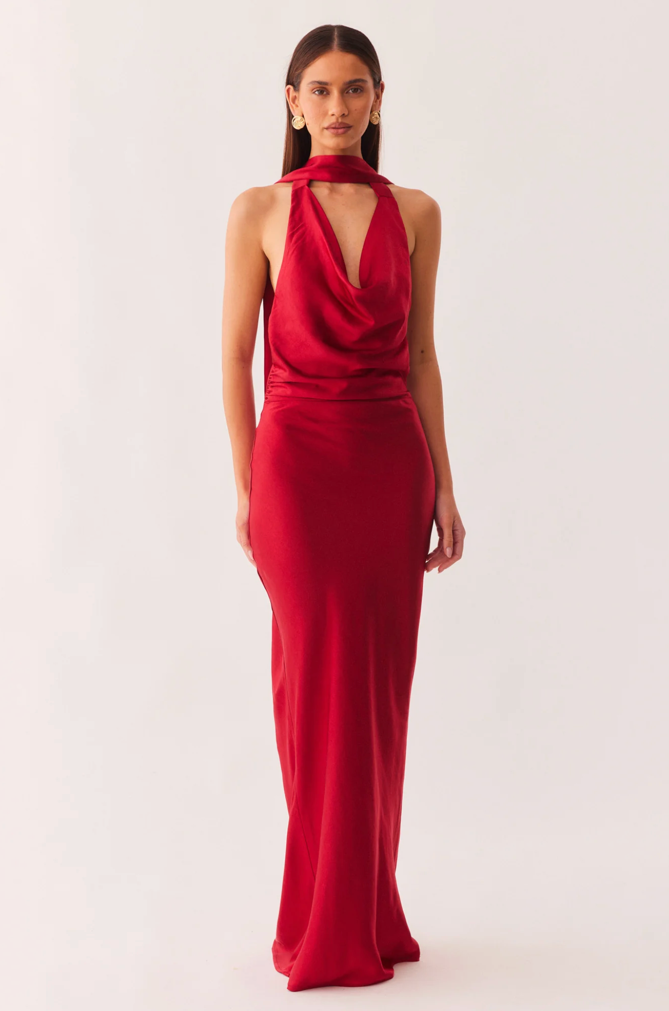 SNDYS - Rosanna Maxi Dress in Red