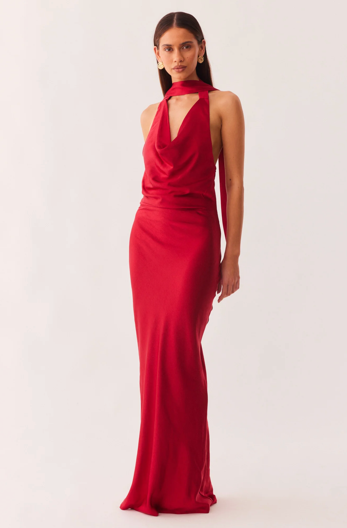 SNDYS - Rosanna Maxi Dress in Red